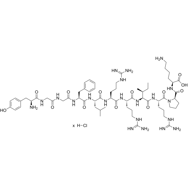 [DPro10] Dynorphin A (1-11), porcine hydrochloride Chemical Structure
