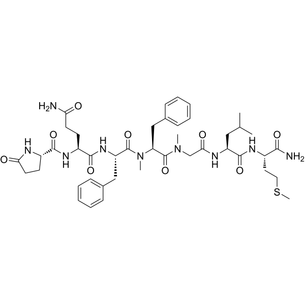 [Glp5,(Me)Phe8,Sar9] Substance P (5-11)