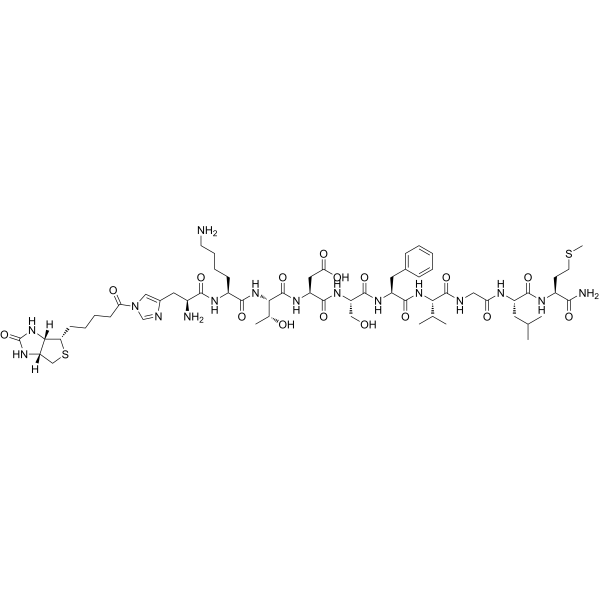 Biotin-NeurokininA Chemical Structure