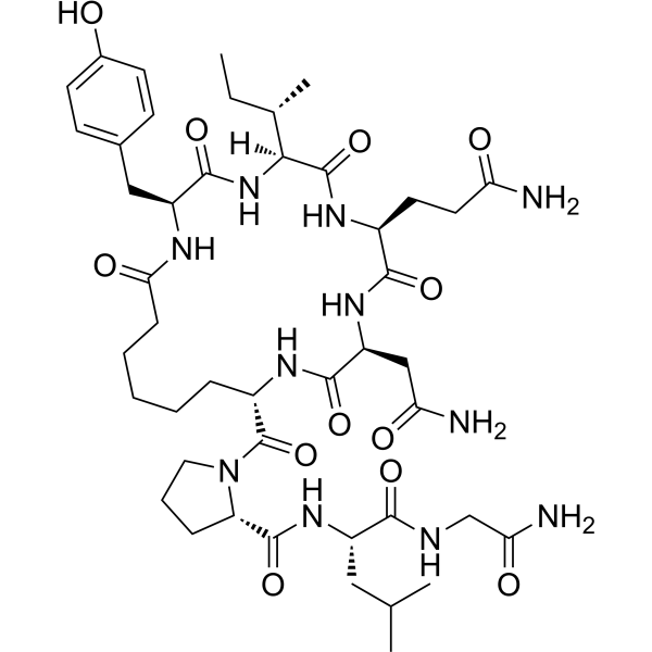 [Asu1,6]-Oxytocin Chemical Structure