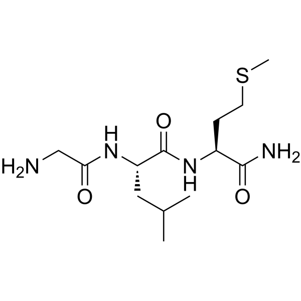Gly-Leu-Met-NH2 Chemical Structure