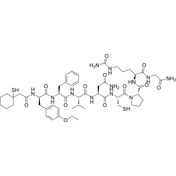 [Pmp1,DTyr(OEt)2,Val4,Cit8] Vasopressin Chemical Structure