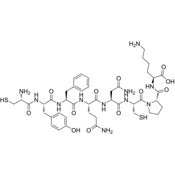 [Lys8] Vasopressin Desglycinamide Chemical Structure