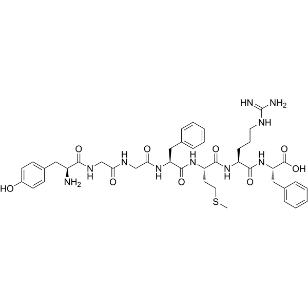 Met-Enkephalin-Arg-Phe Chemical Structure