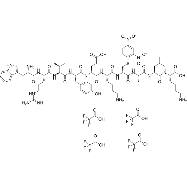 WRVYEKC(dnp)ALK tetraTFA Chemical Structure
