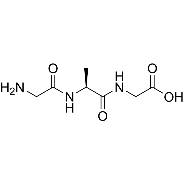 Glycylalanylglycine Chemical Structure