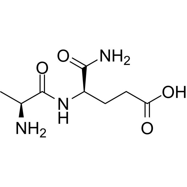 Alanyl-D-isoglutamine Chemical Structure