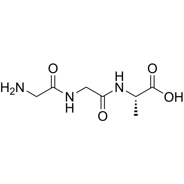 Glycylglycylalanine Chemical Structure