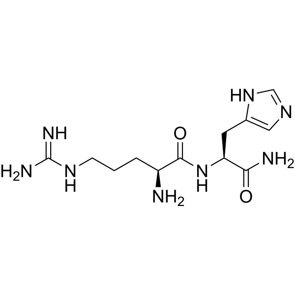Arg-His-NH2 Chemical Structure