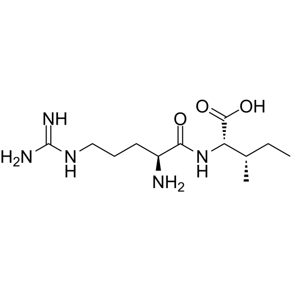 Arginylisoleucine Chemical Structure