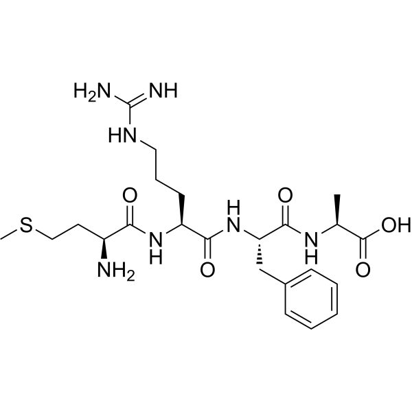 Met-Arg-Phe-Ala Chemical Structure