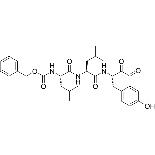 Z-Leu-Leu-Tyr-COCHO Chemical Structure