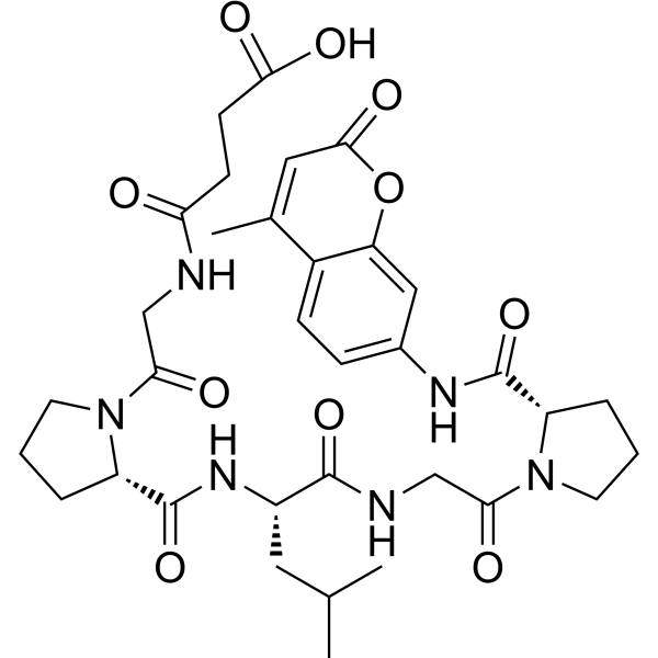 Suc-GPLGP-AMC Chemical Structure