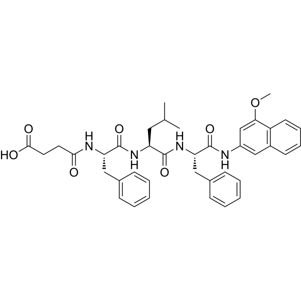 Suc-Phe-Leu-Phe-4MβNA Chemical Structure