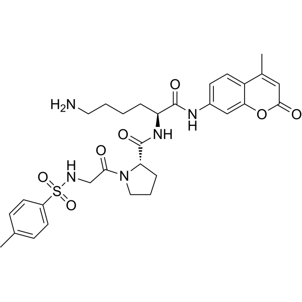 Tos-Gly-Pro-Lys-AMC Chemical Structure
