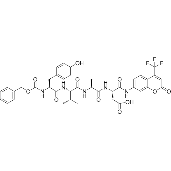 Z-YVAD-AFC Chemical Structure