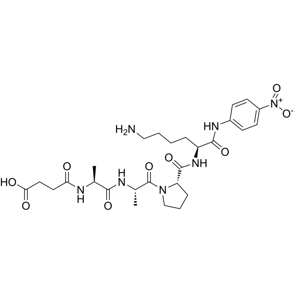 Suc-AAPK-pNA Chemical Structure