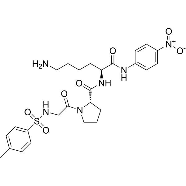 Tos-Gly-Pro-Lys-pNA Chemical Structure