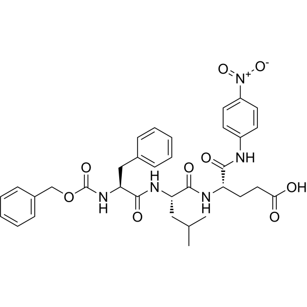 Z-Phe-Leu-Glu-pNA Chemical Structure