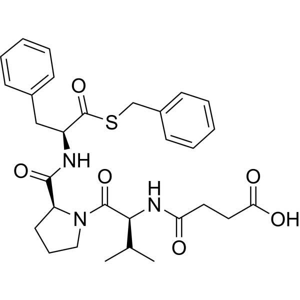 Suc-Val-Pro-Phe-SBzl Chemical Structure