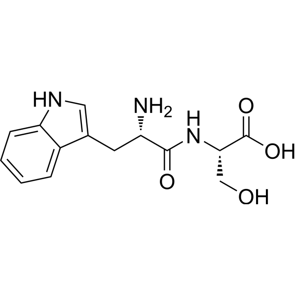 N-L-Tryptophylserine Chemical Structure