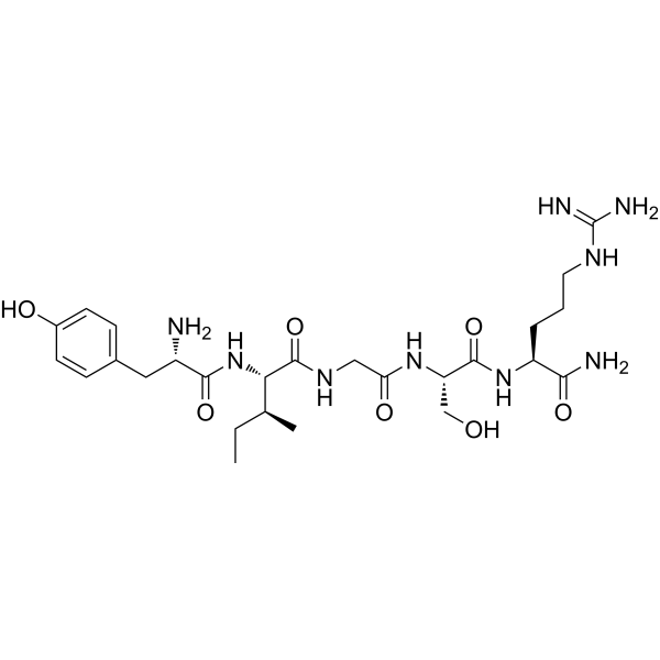 H-Tyr-Ile-Gly-Ser-Arg-NH2 Chemical Structure