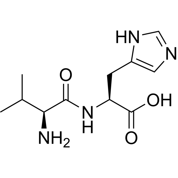 Valylhistidine Chemical Structure
