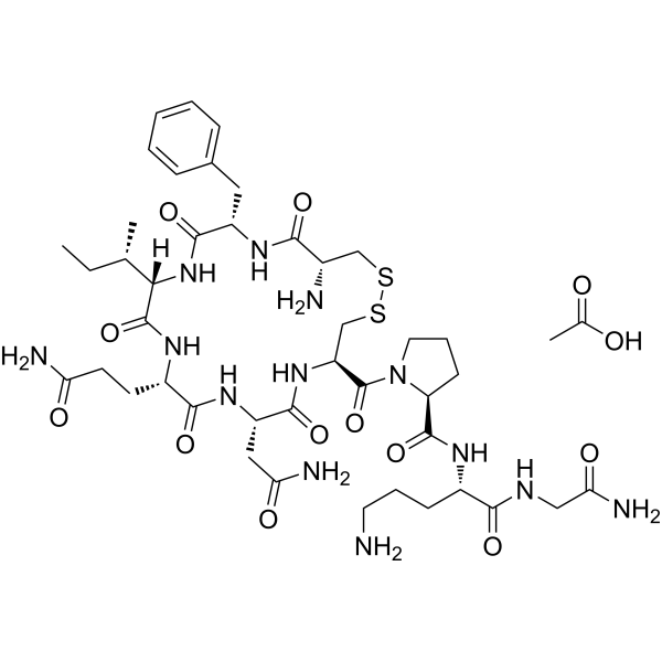 (Phe2,Orn8)-Oxytocin acetate Chemical Structure