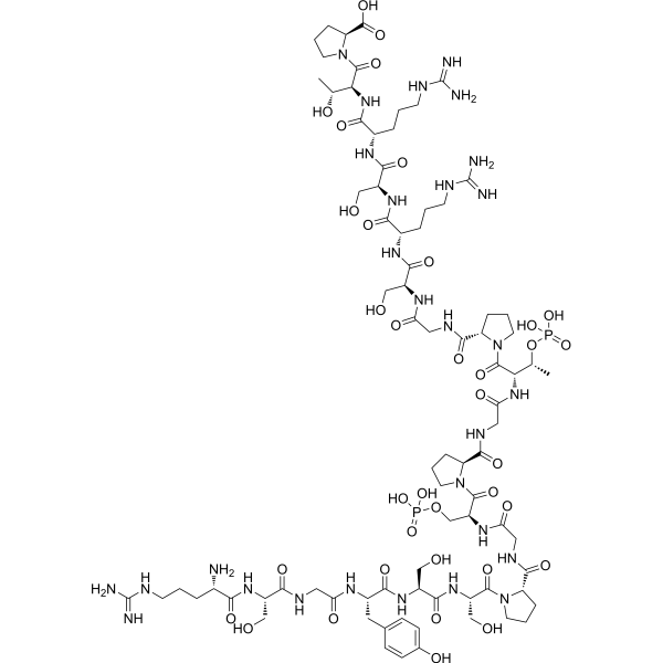 (Ser(PO3H2)202,Thr(PO3H2)205)-Tau Peptide (194-213) Chemical Structure