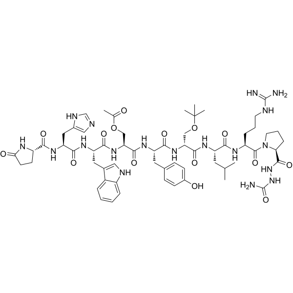 (Ser(Ac)4,D-Ser(tBu)6,Azagly10)-LHRH Chemical Structure