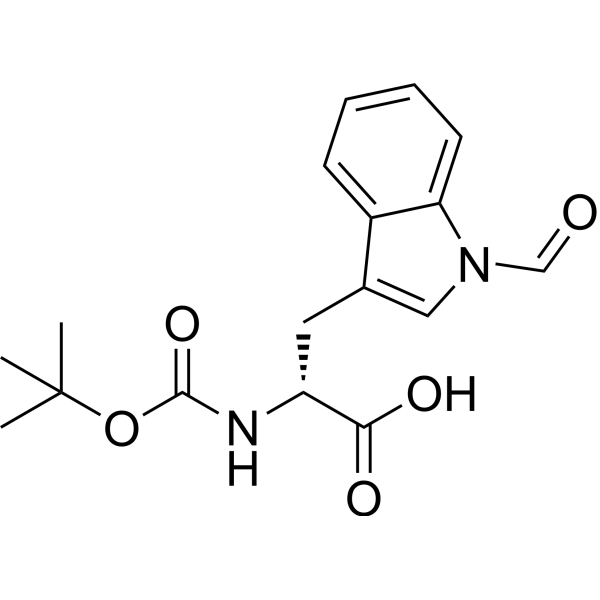 Boc-D-Trp(For)-OH Chemical Structure