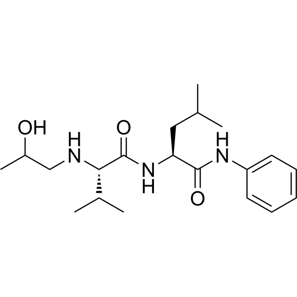 N-((RS)-2-Hydroxy-propyl)-Val-Leu-anilide Chemical Structure