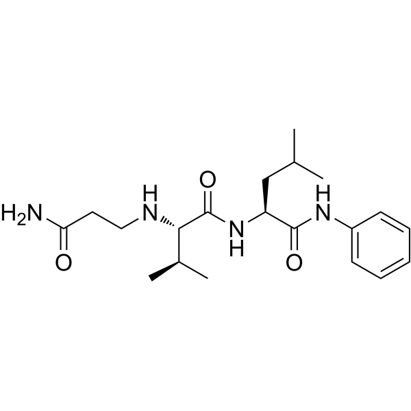 N-(2-Carbamoyl-ethyl)-Val-Leu-anilide Chemical Structure