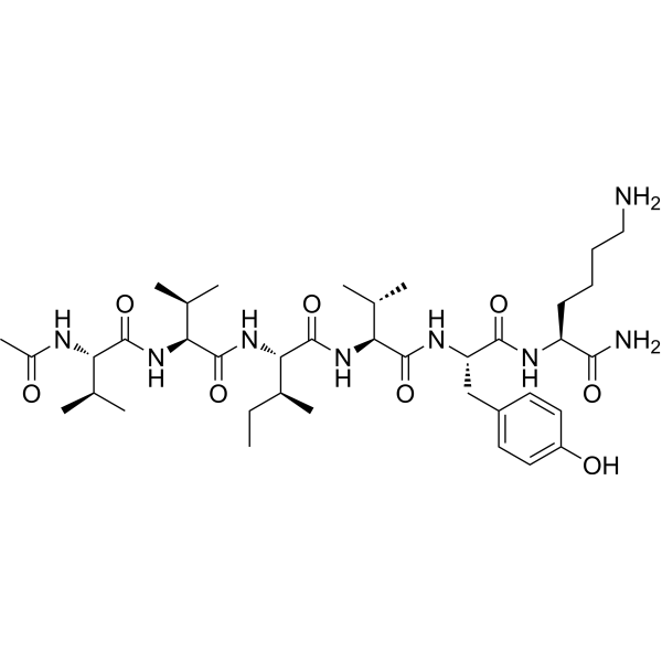 Acetyl-PHF6QV amide Chemical Structure