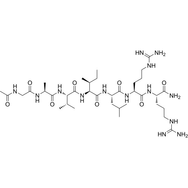 Ac-Gly-Ala-Val-Ile-Leu-Arg-Arg-NH2 Chemical Structure