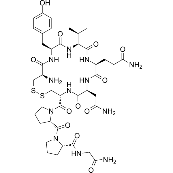 (Val3,Pro8)-Oxytocin Chemical Structure