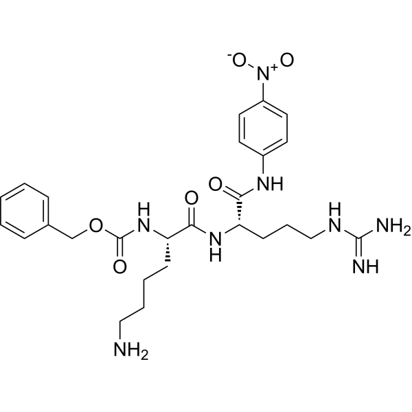 Cbz-Lys-Arg-pNA Chemical Structure