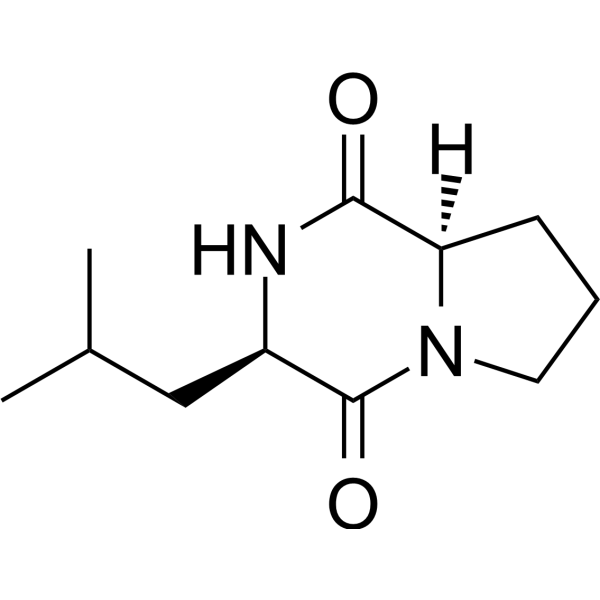 Cyclo(D-Leu-D-Pro) Chemical Structure