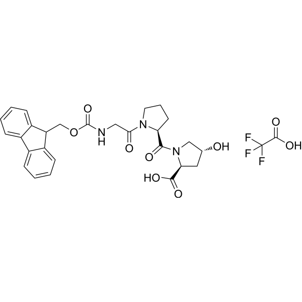 Fmoc-Gly-Pro-Hyp-OH TFA Chemical Structure