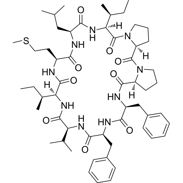 Cyclolinopeptide B Chemical Structure
