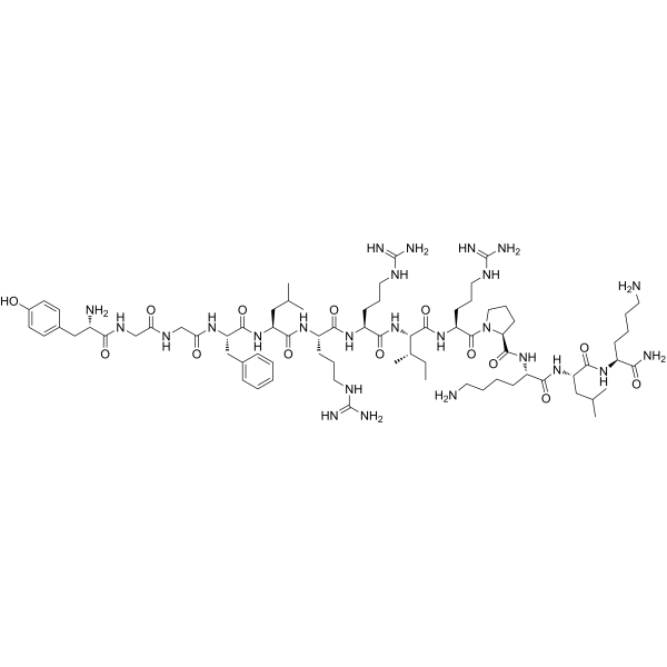 Dynorphin A (1-13) amide Chemical Structure