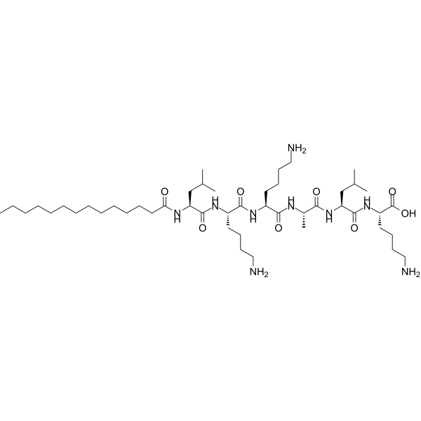 Myristoyl hexapeptide-16 Chemical Structure