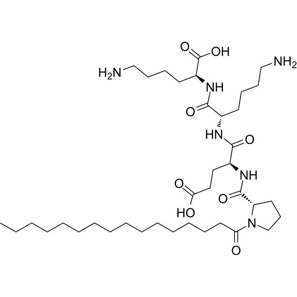 Palmitoyl tetrapeptide-20 Chemical Structure