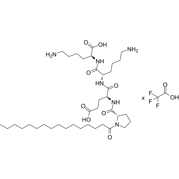 Palmitoyl tetrapeptide-20 TFA Chemical Structure