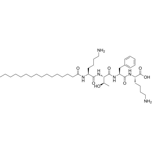 Palmitoyl tetrapeptide-10 Chemical Structure