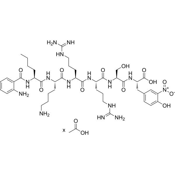 Abz-Nle-Lys-Arg-Arg-Ser-3-(NO2)<em>Tyr</em> acetate
