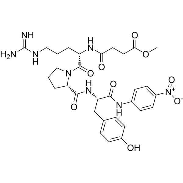 MeO-Suc-Arg-Pro-Tyr-pNA Chemical Structure