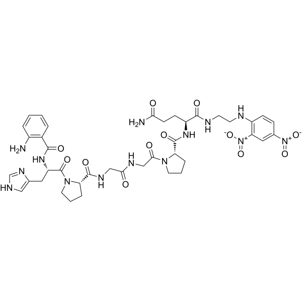 Abz-HPGGPQ-EDDnp Chemical Structure