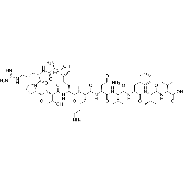 Connexin mimetic peptide 40GAP27 Chemical Structure