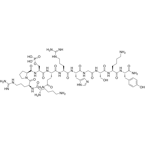 KRPpSQRHGSKY-NH2 Chemical Structure